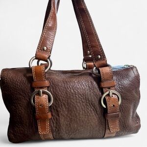 Coach Chelsea pebbled leather satchel